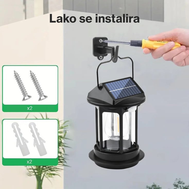 Solarna lampa sa senzorom pokreta