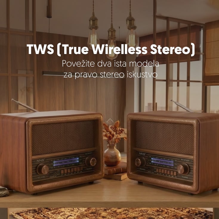 Retro RGB Bluetooth radio 8076BT/B