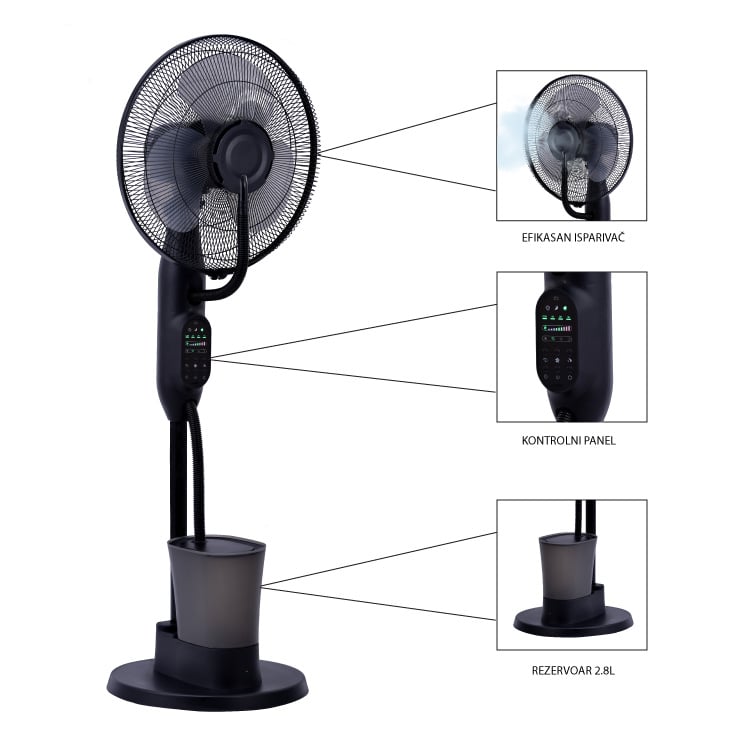 PROSTO ventilator sa isparivačem vode