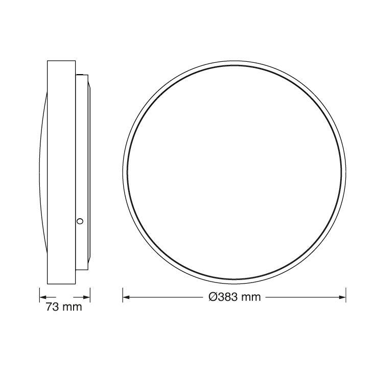 OSRAM LUXO LED plafonjera sa senz. 24W 4000K IP20
