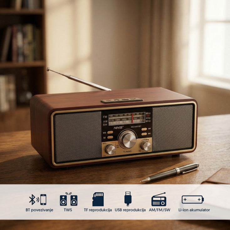 Retro Bluetooth radio 6681BT/B