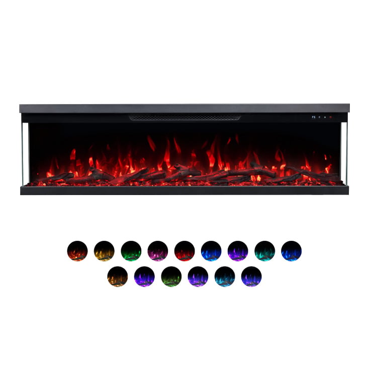 PROSTO smart elekt. panorama 50" 3u1 kamin 1800W
