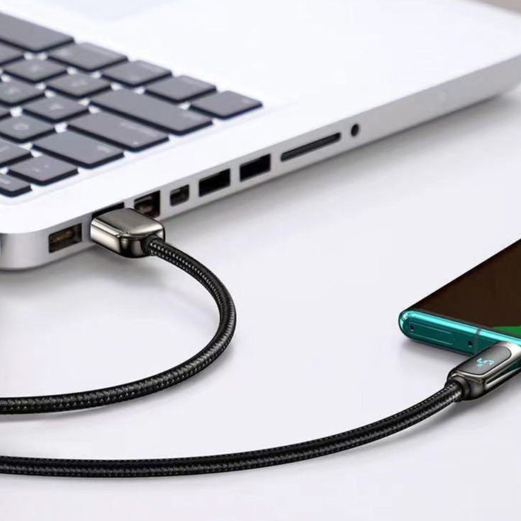 USB kabel LEMI 100W, Digital Display, pleteni