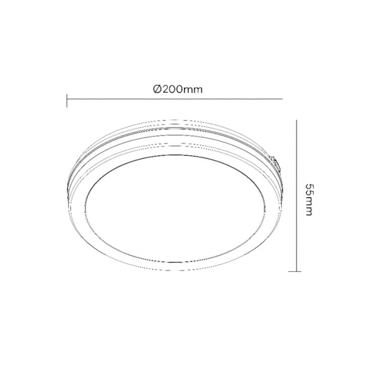 LED plafonjera 15W, promenljiva boja svetla
