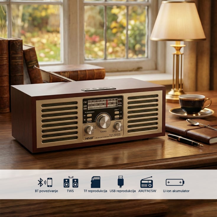 Retro Bluetooth radio 6686BT/B