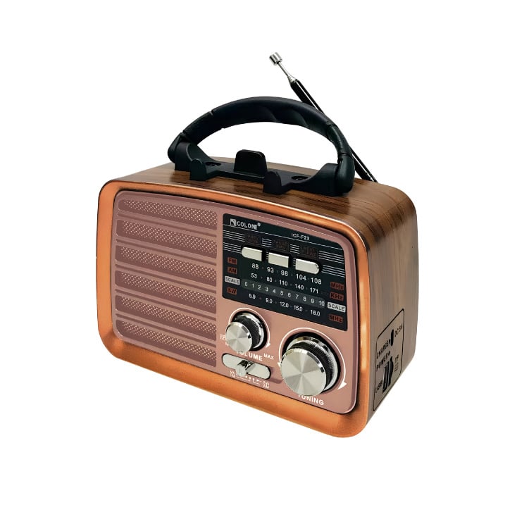 Prenosni retro radio prijemnik roze