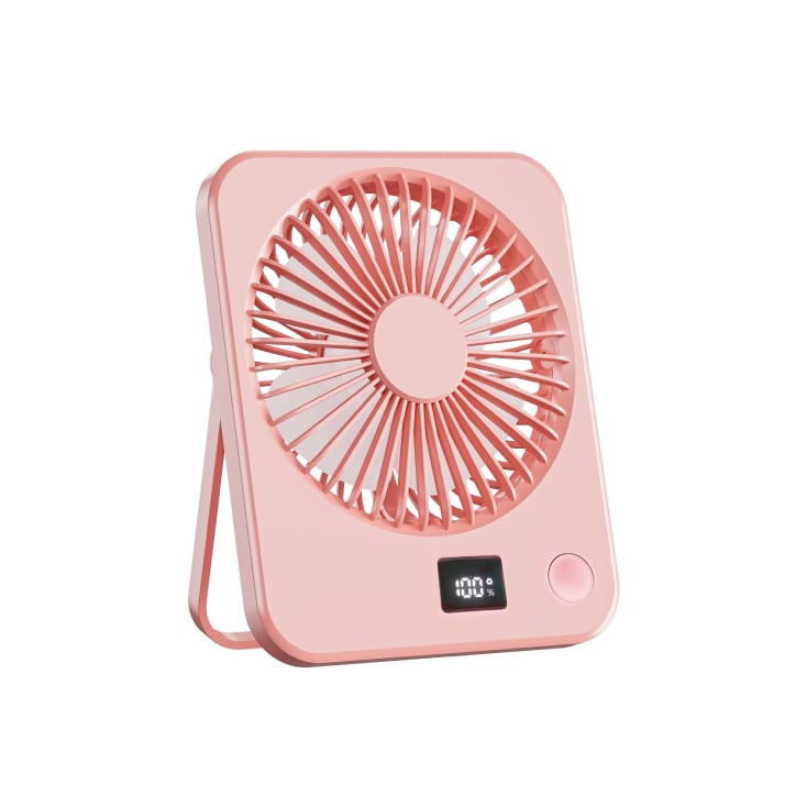 Roze stoni USB mini ventilator sa displejem