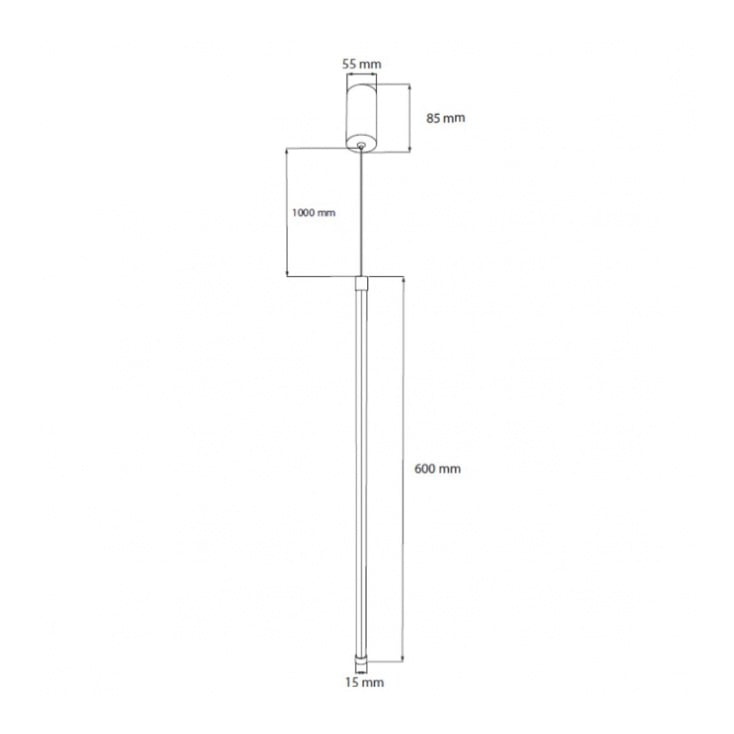 LED visilica 8W 3000K 60cm