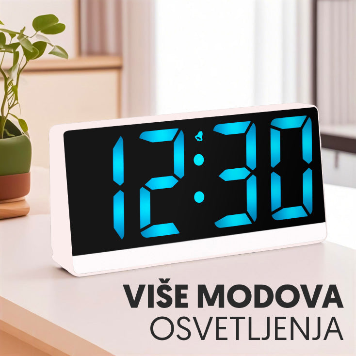 Digitalni budilnik beli