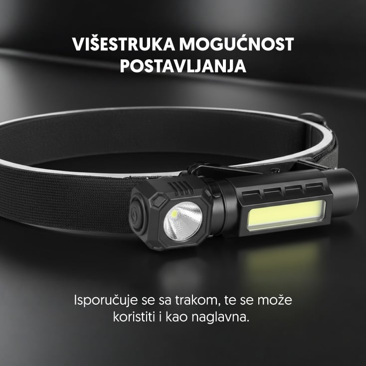 Punjiva LED baterijska lampa 3W XPE LED