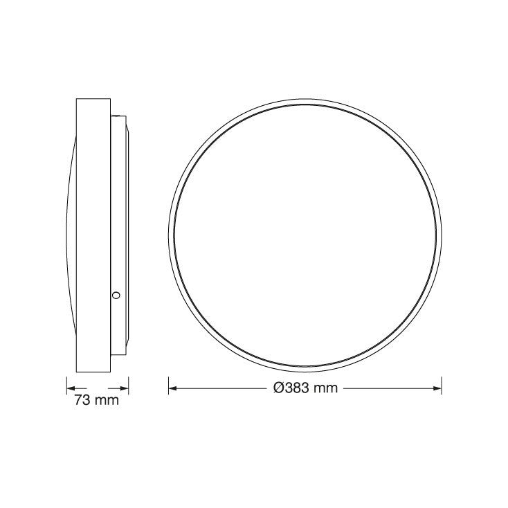 OSRAM LUXO bela LED plafonjera 24W 6500K IP20
