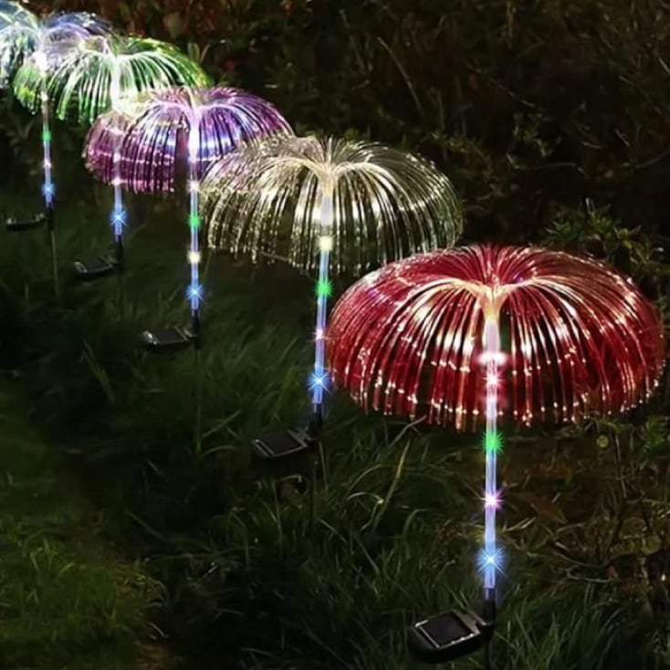 Solarna baštenska lampa "meduza" 2 kom.