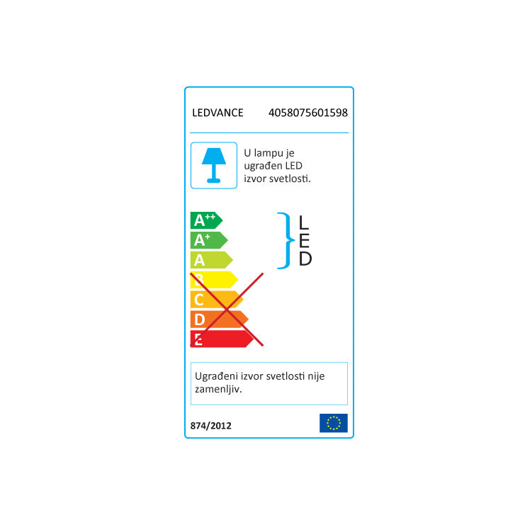 LED nadgradna lampa 60cm 18W 6500K LEDVANCE