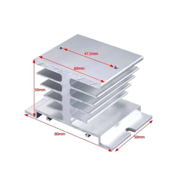 Aluminijumski hladnjak za SSR releje