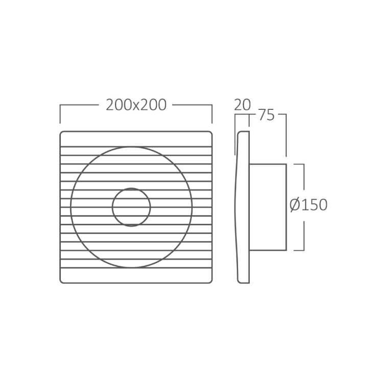 BRAYTRON izduvni ventilator 150mm
