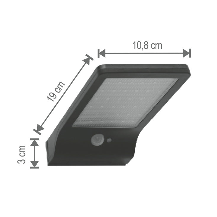 Solarni LED reflektor sa senz. 2.16W 10000K 300lm