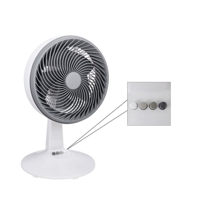 PROSTO stoni ventilator 24.5cm