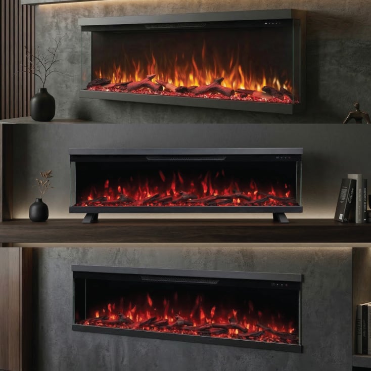 PROSTO smart elekt. panorama 50" 3u1 kamin 1800W