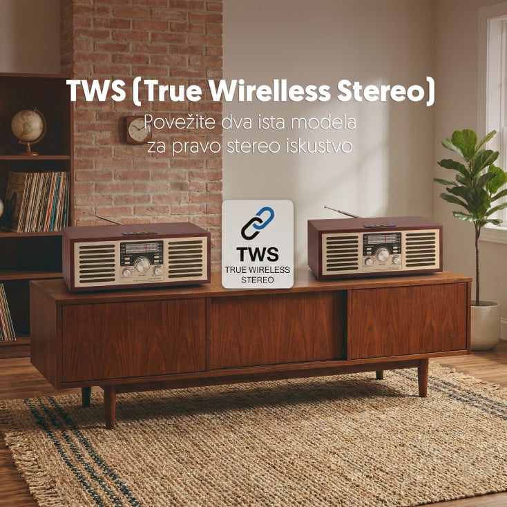 Retro Bluetooth radio 6686BT/B