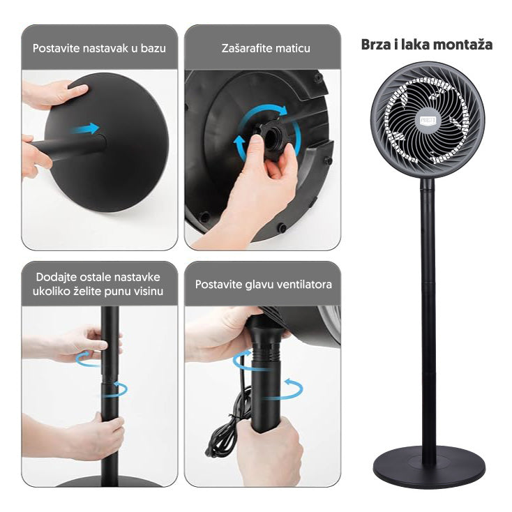 PROSTO stojeći ventilator TURBO, 75W