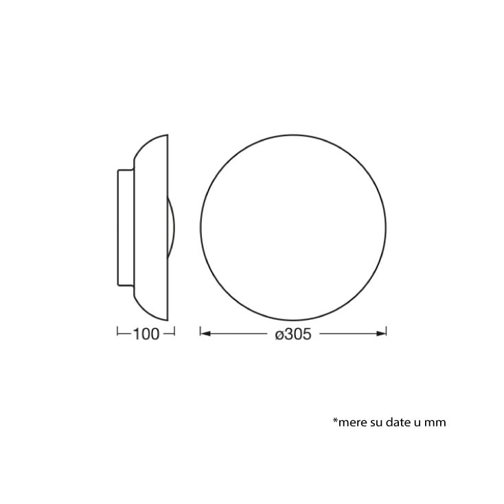 LEDVANCE plafonjera 2xE27