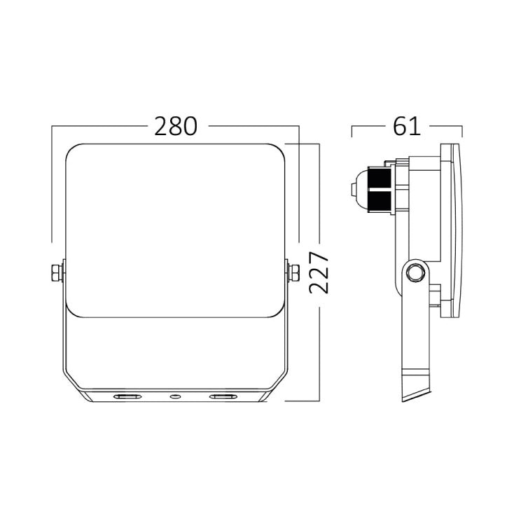 BRAYTRON CCT LED reflektor 100W