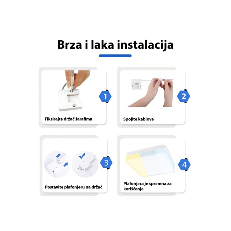 LED plafonjera 36W promenljiva boja svetla