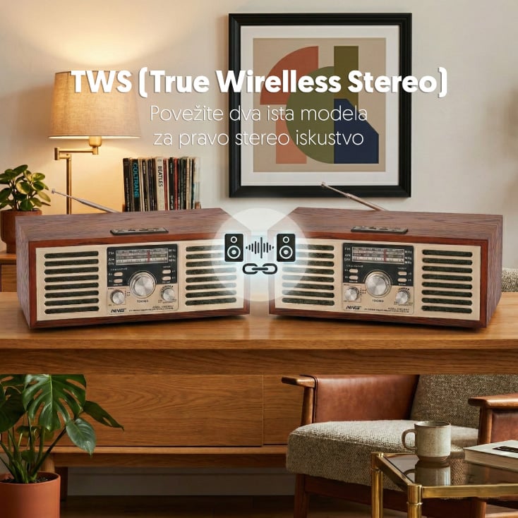 Retro Bluetooth radio 6686BT