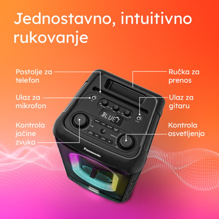 Prenosna zvučna kutija sa BT konekcijom 150W