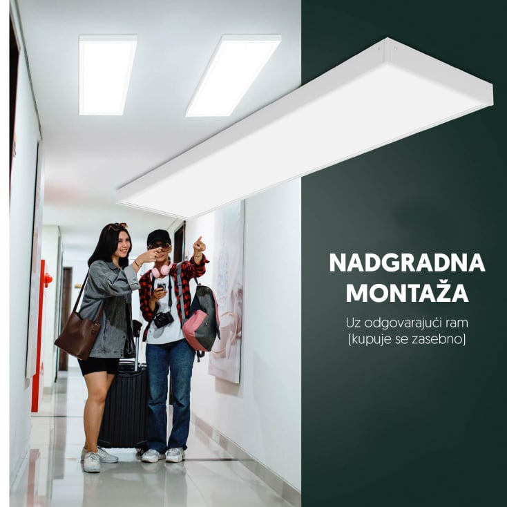 LED panel High Lumen 40W 120lm/W 6500K 1195x295mm