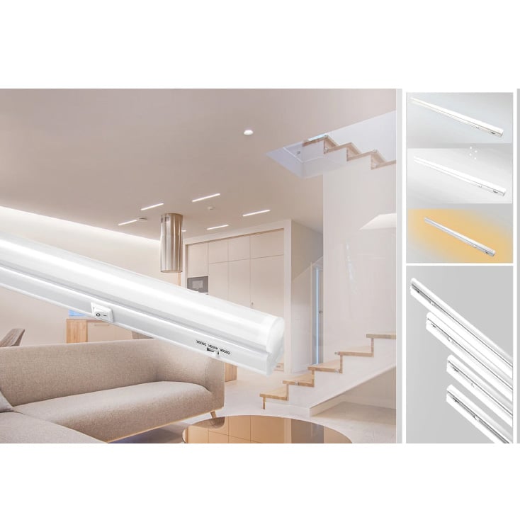 LED strela 60cm 8W sa prekidačem, prom. boja