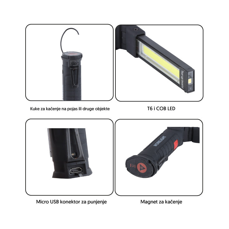 Punjiva LED baterijska lampa 3W LED