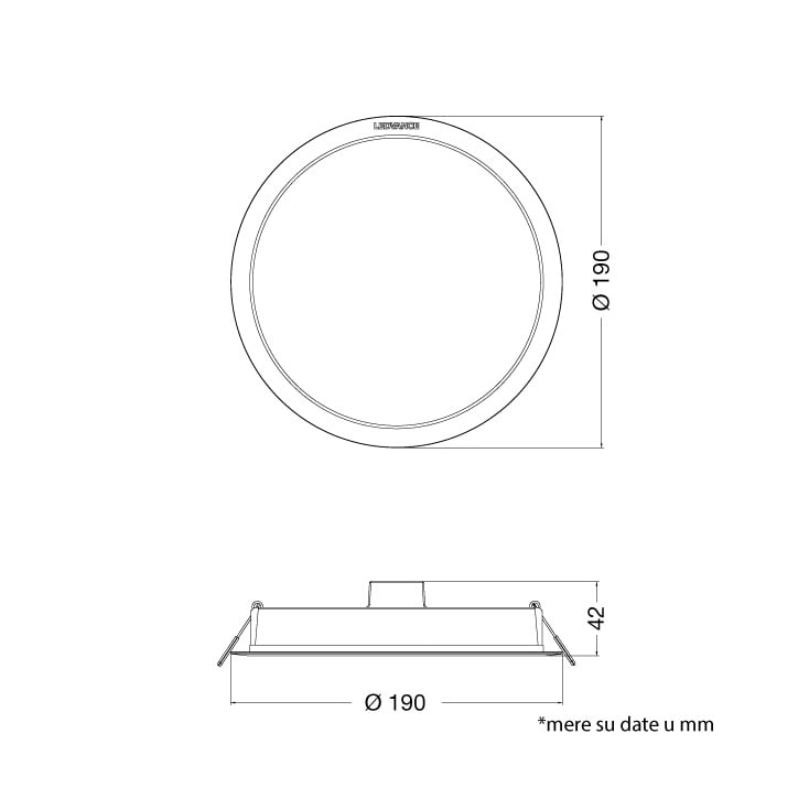 LEDVANCE LED ugradna panel lampa 18W 4000K