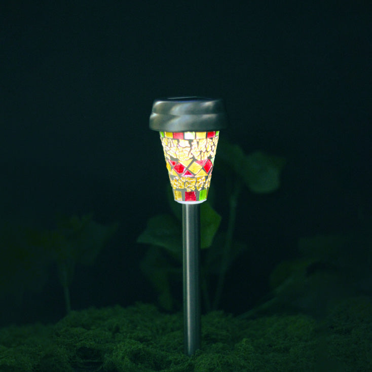 Solarna baštenska lampa u više dezena GS030