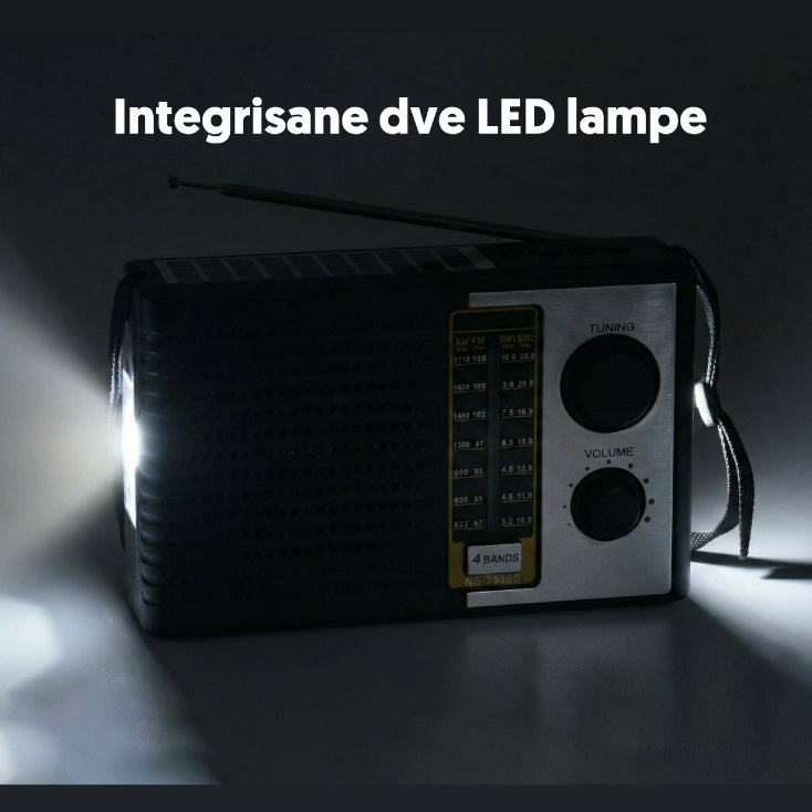Solarni prenosni Bluetooth radio prijemnik 5510S