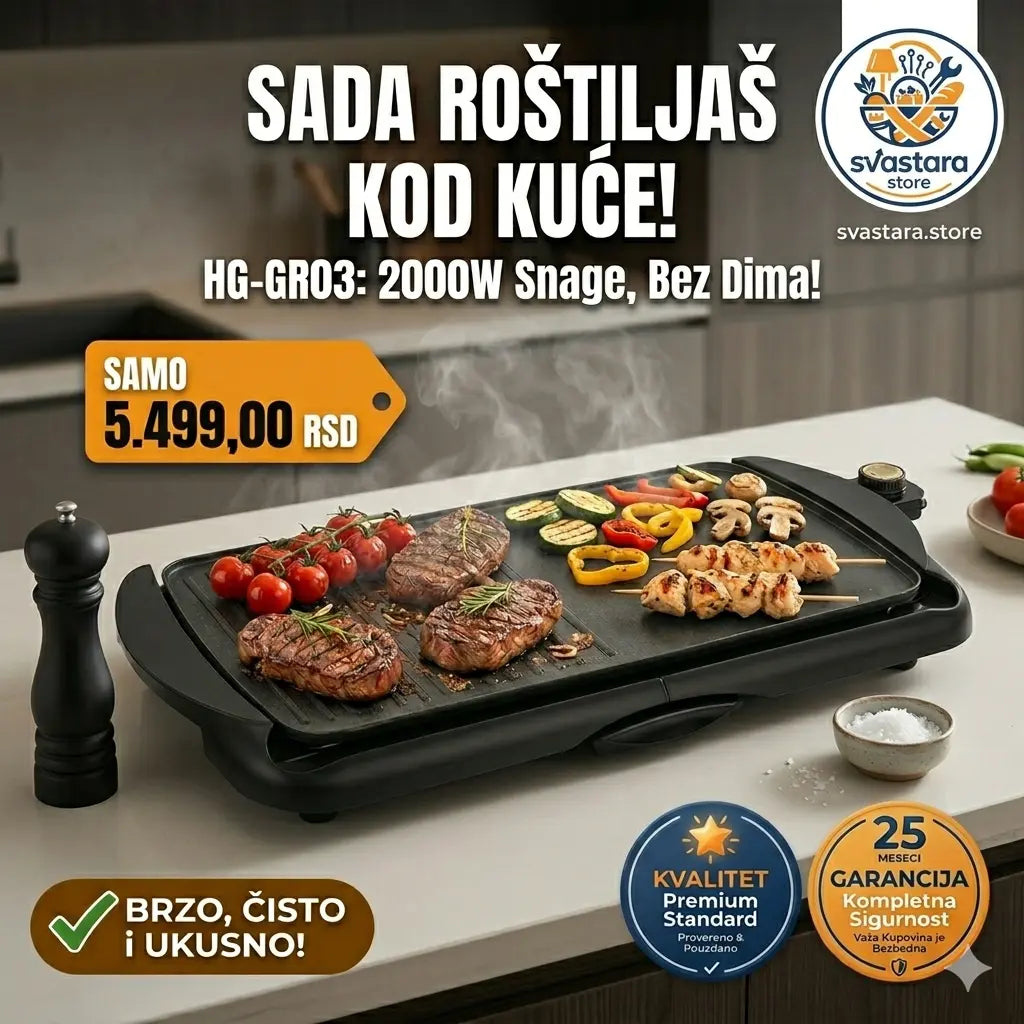 Električni roštilj 2000W
