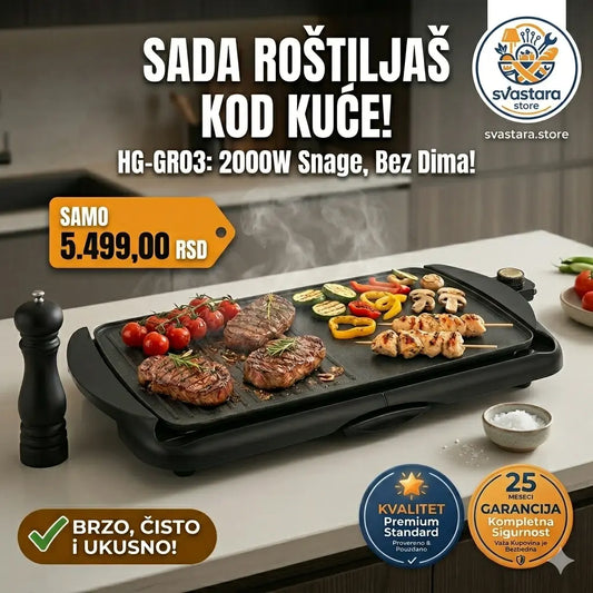Električni roštilj 2000W