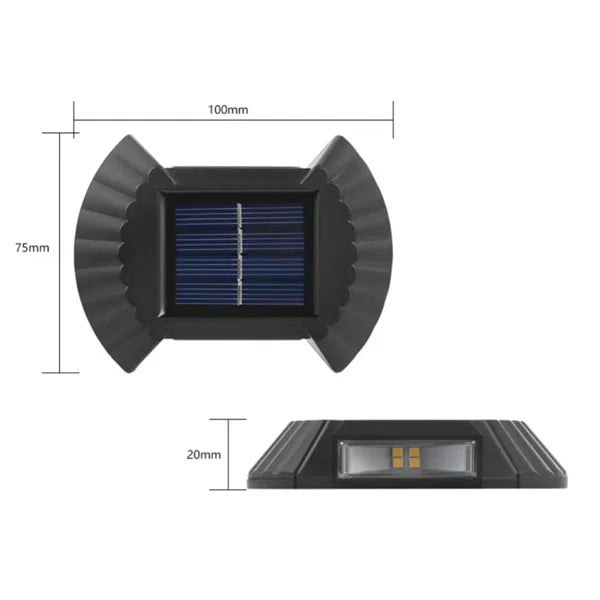 Zidne solarne lampe 4kom
